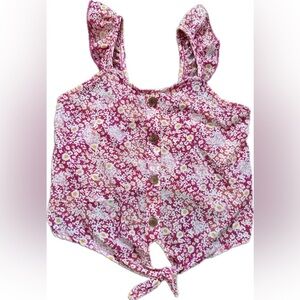 Speechless kids|| girls floral ruffle sleeveless blouse